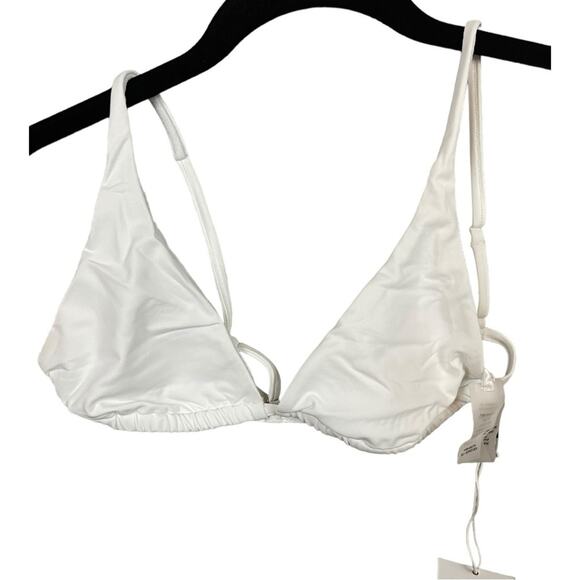 Andie Swim The Tropez String Bikini Top in White‎ Size M NWT - Picture 2 of 9